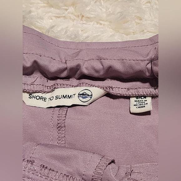 SHORE TO SUMMIT Women's Performance Paperbag Lavender Pull on Shorts Sz. S EUC - Picture 4 of 7